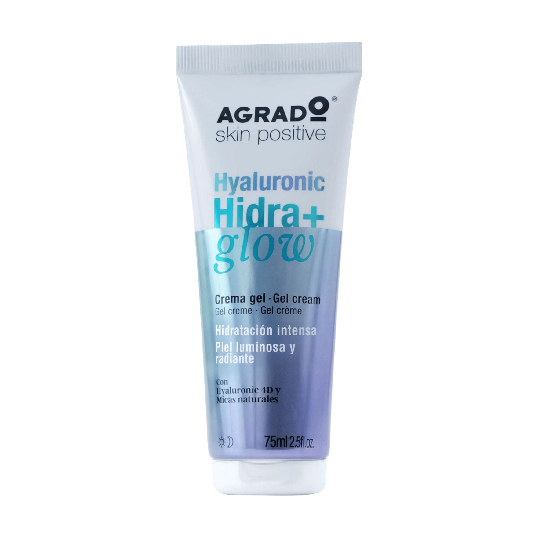 Гель-крем для обличчя Agrado Skin Positive Hyaluronic Hidra+ Glow Gel Cream для сяяння шкіри, 75 мл